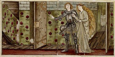 Un conjunto de dieciséis azulejos dispuestos en pares para formar ocho ilustraciones del cuento 